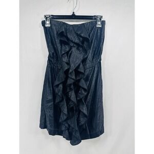 POETRY CLOTHING Dress Women's Size S Black Sleeveless Shiny "Little Black Dress"